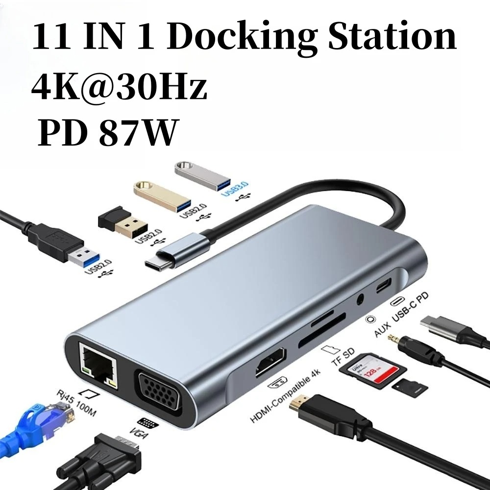 4/7/8/11in1 Yerleştirme Hub'ı  - Usb Hub Type C incelemesi ve fiyatı