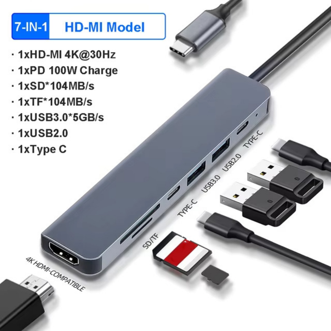 4/7/8/11in1 Yerleştirme Hub'ı  - Usb Hub Type C incelemesi ve fiyatı