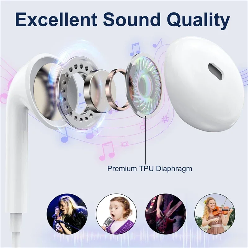 Apple iPhone 17 16 15 14 13 11 - Wired Earphone Lightning incelemesi ve fiyatı