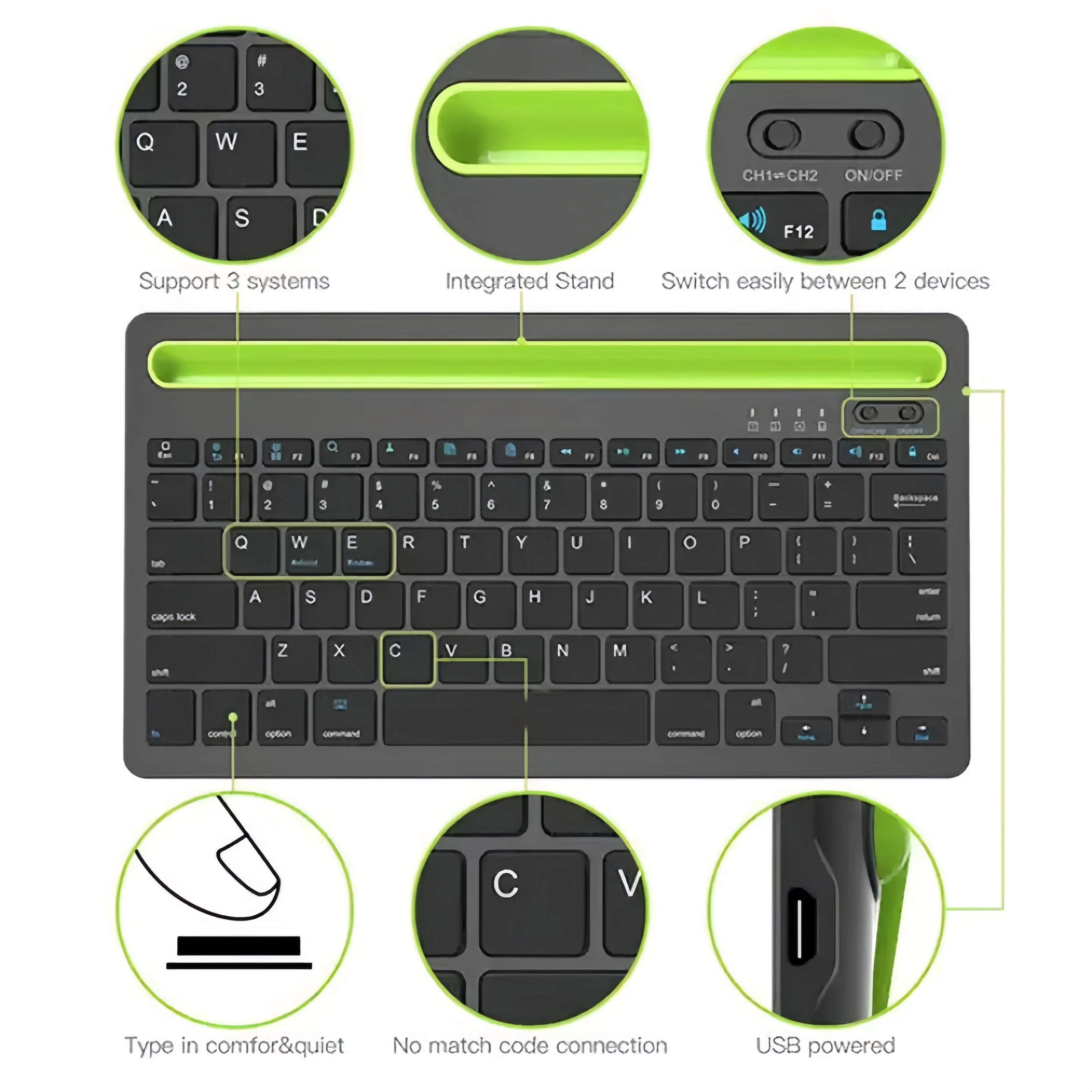 Bluetooth Kablosuz Klavye Mini - Android Tablet Gaming Accessories incelemesi ve fiyatı
