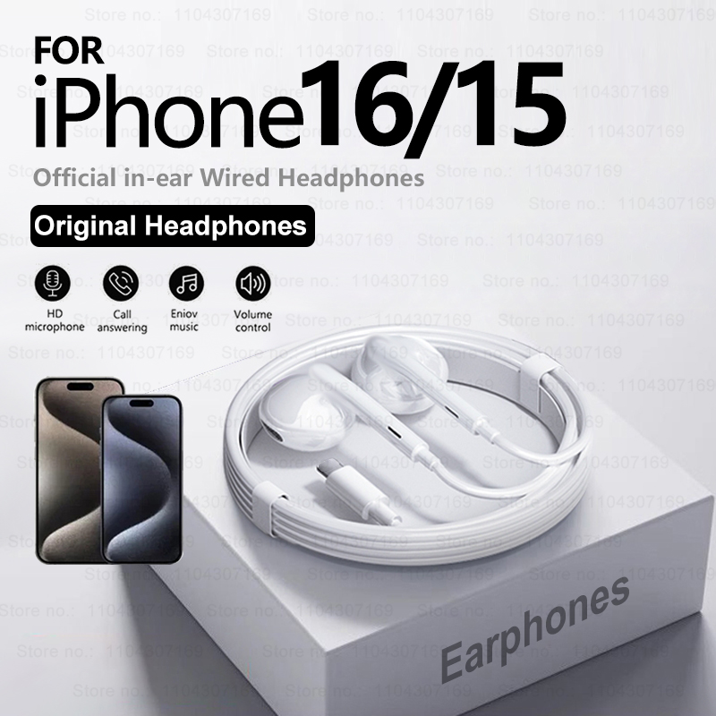 Kablolu kulaklıklar iPhone 16  - Wired Earphone Lightning incelemesi ve fiyatı